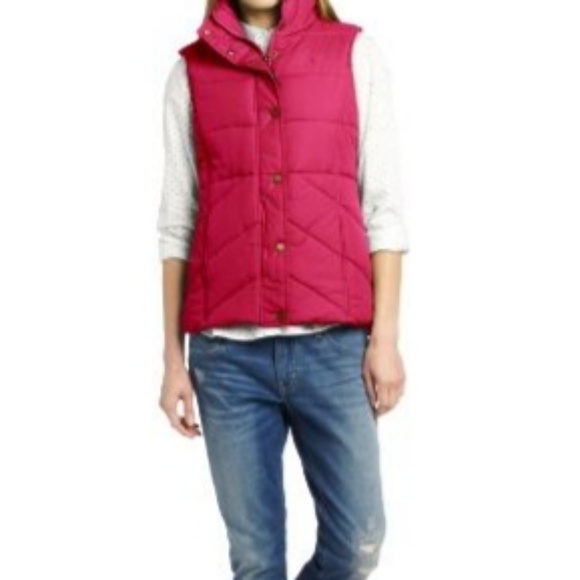 Tommy Hilfiger Jackets & Blazers - Tommy Hilfiger Puffer Lined Fuscia Vest Size M